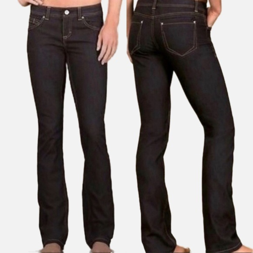 ATHLETA FRONTIER DARK WASH JEANS SIZE 8 PETITE